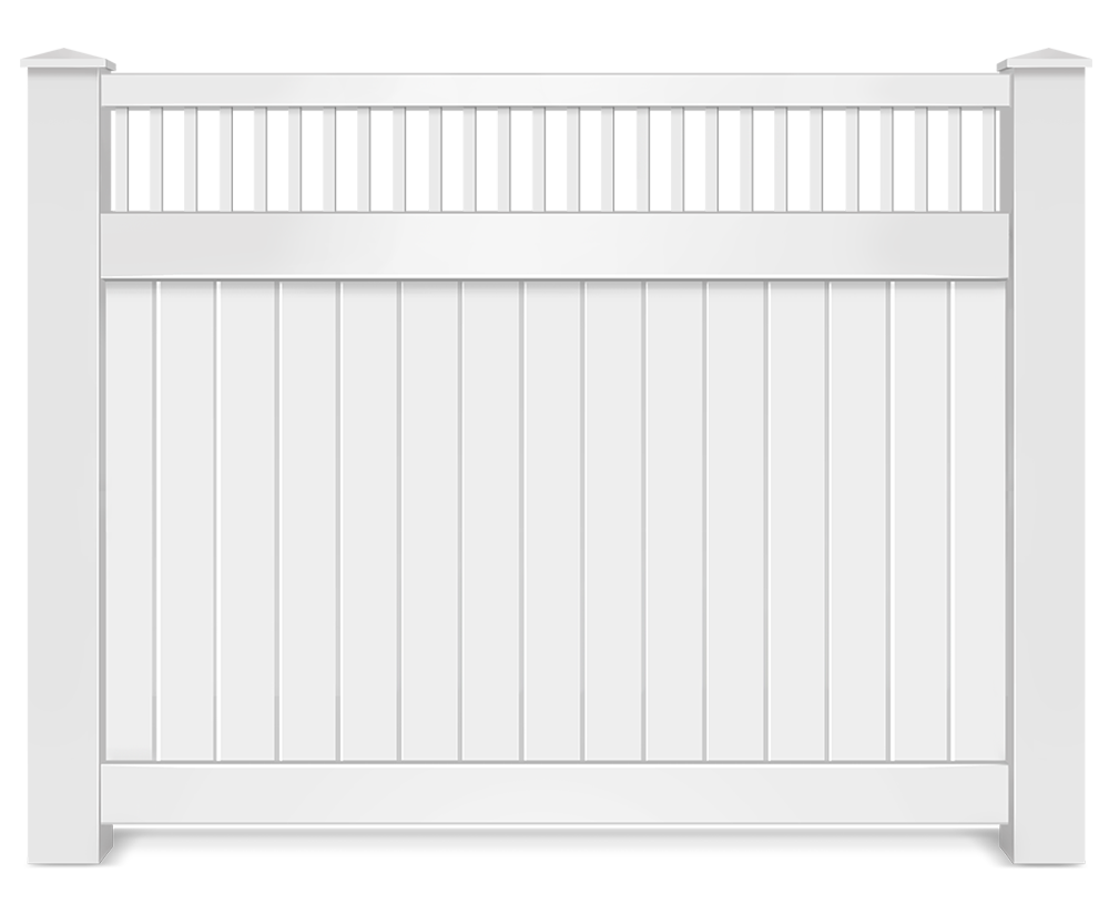 Vinyl decorative fence