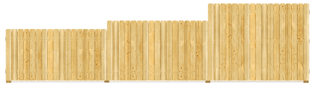 Residential Wood fence height options